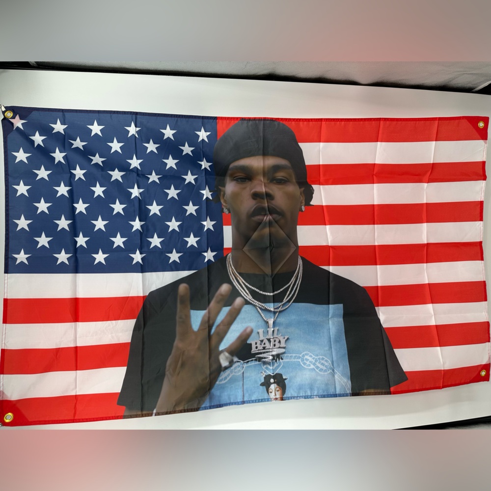 Lil Baby American Flag 5x3Ft